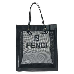 FENDI Black Leather Shoulder Bag